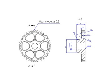 50-tandet POM Gear: Præcision og Styrke i Høj RPM | CNC-teknologi 2