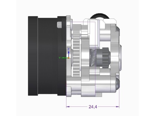 Vz-Hextrudort Aluminum Extruder Shell - VzBoT by Mellow