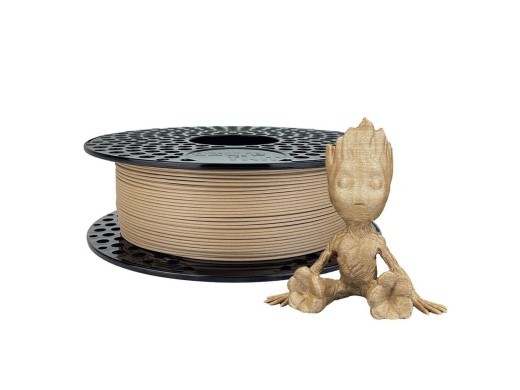 AzureFilm WOOD Bamboo 750g - Miljøvenlig 3D-Print Filament med God Flexibilitet