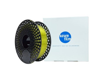 AzureFilm PETG Gul Transp. 1Kg, EU-Fremstillet Højkvalitets 3D Printer Filament 2