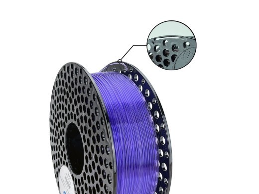 AzureFilm PETG Lilla Transp. 1Kg | Høj Kvalitet 3D Print Materialer