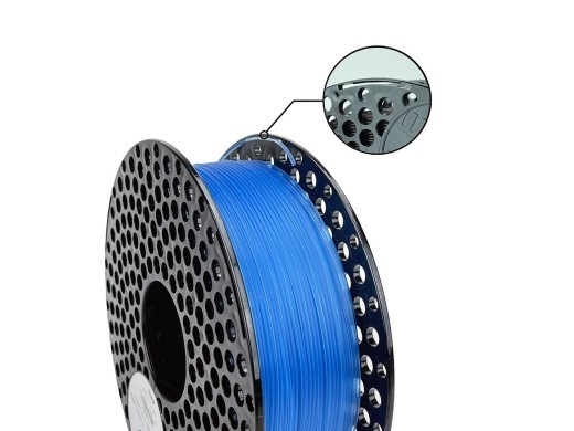 AzureFilm PLA Blå Transp. 1Kg - Høj Kvalitet 3D Printer Filament