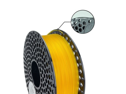 AzureFilm PLA Yellow Transp. Filament 1Kg - High-Quality 3D Prints