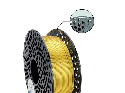 AzureFilm Silk PLA Gold 1Kg - High-Quality, Vibrant 3D Prints