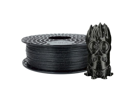 AzureFilm PLA Black Glitter 1Kg: High-Quality, No Clog 3D Filament