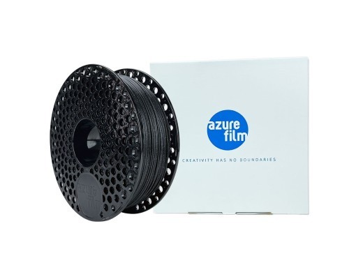 AzureFilm PLA Black Glitter 1Kg: High-Quality, No Clog 3D Filament