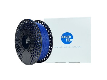 AzureFilm PLA Blå Glitter 1KG | Højkvalitets PLA til 3D Print - Fremstillet i EU 2