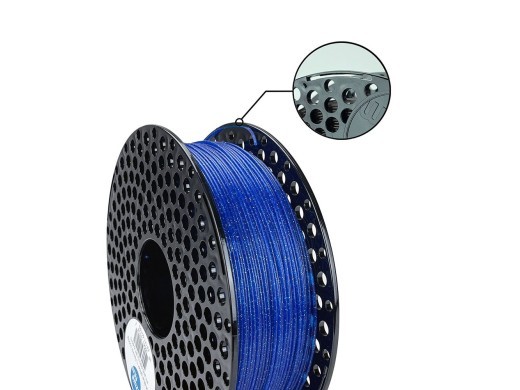 AzureFilm PLA Blue Glitter 1Kg - Premium 3D Printing Filament