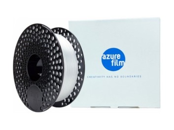 AzureFilm Silk PLA Hvid 1Kg - Højkvalitets 3D Printfilament 2