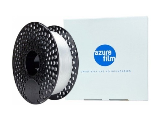 AzureFilm Silk PLA Hvid 1Kg - Højkvalitets 3D Printfilament