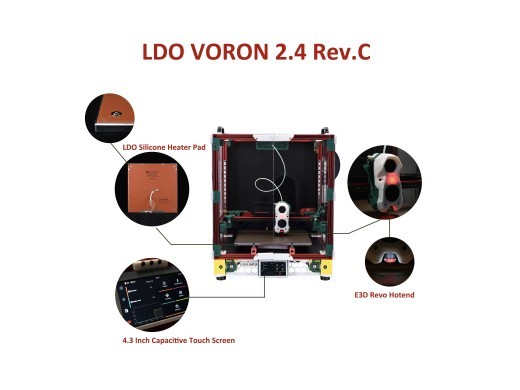 Voron 2.4 Rev.C 300 Kit by LDO - High-Quality 3D Printer Kit