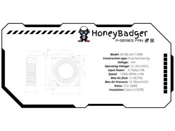 Opgrader med Voron V0.2/Mini SB Performance Fan Kit fra Honey Badger 2