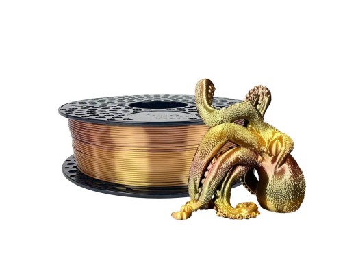 AzureFilm Silk PLA Rainbow Amber 1Kg - Premium 3D Filament