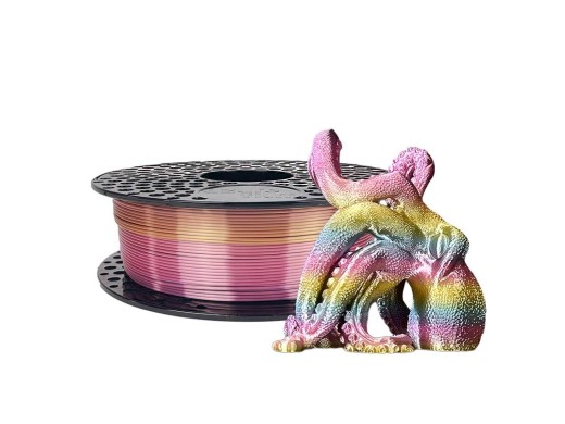 AzureFilm Silk PLA Rainbow Tropicana 1Kg - Høj Kvalitet 3D Filament