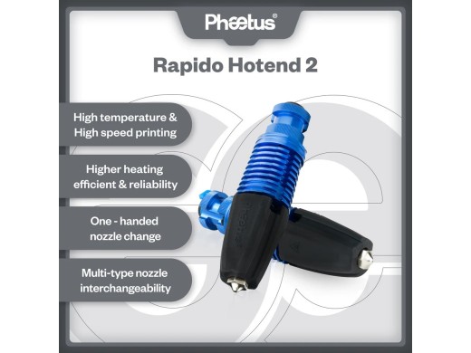 Phaetus Rapido Plus v2 (PT1000): 3D Printing Revolution