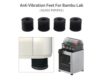 Anti-vibrationsfødder til Bambu Lab X1/P1P - Støjreduktion 2