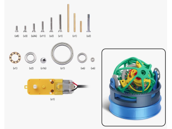 3D-Printbar Treakset Tourbillon Modelsæt: Luksusur Mekanisme