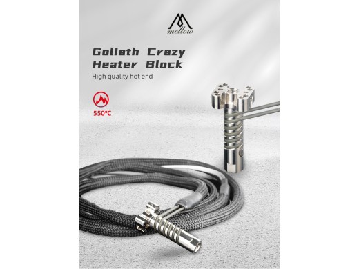 Goliath Heater Block 550°C | 3D Printer Hotend