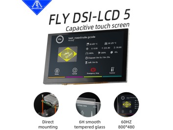 FLY DSI-LCD 5 | 5-tommer Touch Display til RPi & 3D Printere