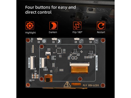 FLY DSI-LCD 5 | 5-inch Touch Display for RPi & 3D Printers