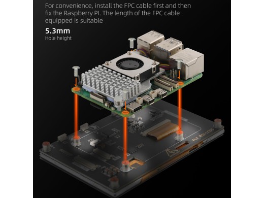 FLY DSI-LCD 5 | 5-inch Touch Display for RPi & 3D Printers