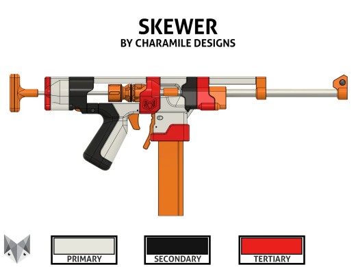 Skewer Foam Blaster Hardware Kit | Open Source T-Pull Design