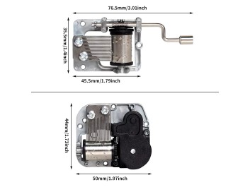 MINI Piano Spilledåse Kit - 3D Printer Model Sæt 2