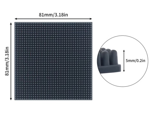 Silikone Dyse-Rensemåtte – Tilskær Selv