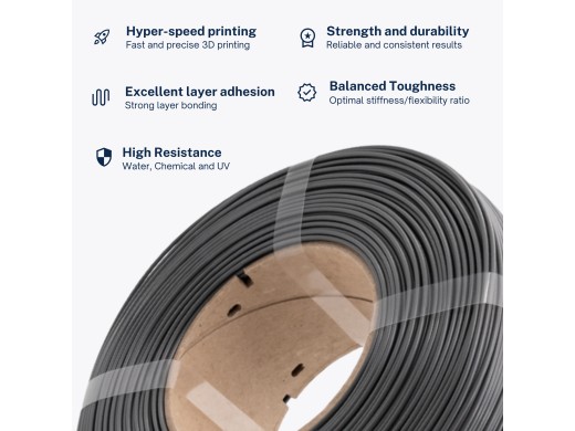 AzureFilm Refill PETG Hyper Speed Filament – Sort