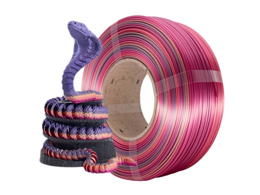 AzureFilm Refill Silk PLA Rainbow Filament Rainbow Candy