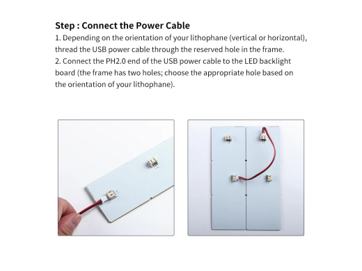Lithophane LED Backlight Board Kit 2 stk.