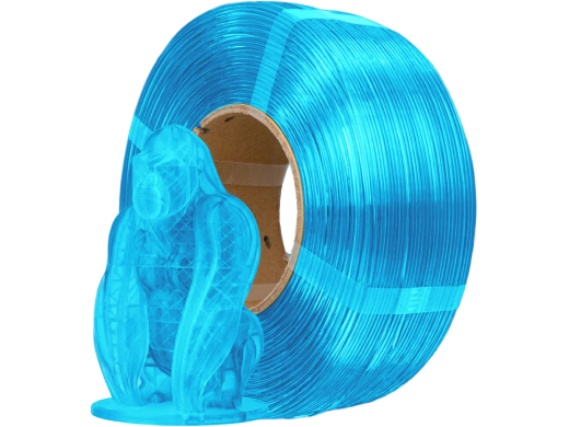 AzureFilm Refill PETG Hyper Speed Filament Transparent Blå