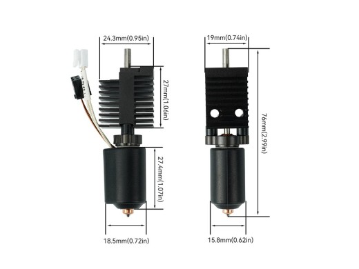 Hotend Kit for Creality K2 Plus – 0.4mm, 100W