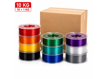 10kg AzureFilm Refill PETG Hyper Speed – tilfældige farver