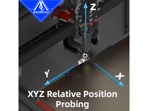 Mellow MultiHead Zero XYZ-offset probe – Sølv | 3DO